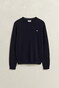 Gant Soft Superfine Italian Lambswool Crew Neck Trui Marine