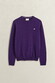 Gant Soft Superfine Italian Lambswool Crew Neck Trui Pansy Purple