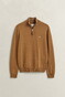 Gant Soft Superfine Italian Lambswool Half Zip Pullover Caramel Brown