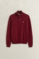 Gant Soft Superfine Italian Lambswool Half Zip Pullover Plumped Red