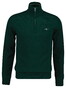 Gant Soft Superfine Italian Lambswool Half Zip Trui Dark Emerald