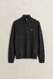 Gant Soft Superfine Italian Lambswool Half Zip Trui Donker Grijs