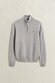 Gant Soft Superfine Italian Lambswool Half Zip Trui Grijs Melange