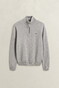 Gant Soft Superfine Italian Lambswool Half Zip Trui Grijs Melange