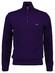 Gant Soft Superfine Italian Lambswool Half Zip Trui Pansy Purple