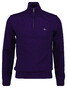 Gant Soft Superfine Italian Lambswool Half Zip Trui Pansy Purple