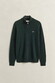 Gant Soft Superfine Italian Lambswool Half Zip Trui Tartan Green