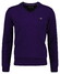 Gant Soft Superfine Italian Lambswool V-Neck Trui Pansy Purple