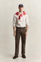 Gant Soft Twill Comfort Stretch Broek Shadow Brown