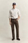 Gant Soft Twill Comfort Stretch Broek Shadow Brown