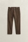 Gant Soft Twill Comfort Stretch Broek Shadow Brown