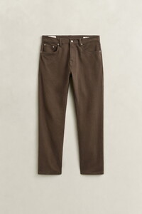 Gant Soft Twill Comfort Stretch Pants Shadow Brown