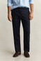 Gant Solid Color Linnen Drawstring Broek Avond Blauw