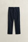 Gant Solid Color Linnen Drawstring Broek Avond Blauw