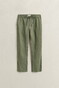 Gant Solid Color Linnen Drawstring Broek Dry Herb Green