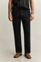 Gant Solid Color Linnen Drawstring Broek Zwart