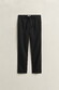 Gant Solid Color Linnen Drawstring Broek Zwart