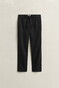 Gant Solid Color Linnen Drawstring Broek Zwart