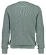 Gant Solid Color Micro Textured Cotton Crew Neck Trui Ceramic Grey
