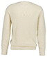 Gant Solid Color Micro Textured Cotton Crew Neck Trui Cream