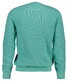 Gant Solid Color Micro Textured Cotton Crew Neck Trui Muted Turquoise
