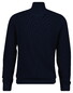 Gant Solid Color Micro Textured Cotton Half Zip Trui Avond Blauw