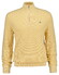 Gant Solid Color Micro Textured Cotton Half Zip Trui Mild Yellow