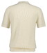 Gant Solid Color Micro Textured Cotton Short Sleeve Polo Pullover Cream