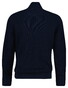 Gant Solid Color Micro Textured Cotton Zip Vest Avond Blauw