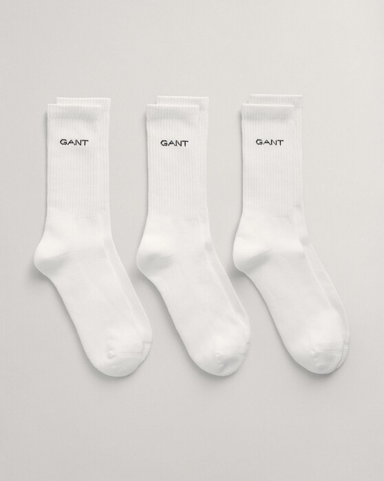 Gant Solid Sport Socks Sokken Wit