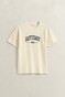 Gant Spray Graphic East Coast Crew Neck T-Shirt Cream