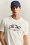 Gant Spray Graphic East Coast Crew Neck T-Shirt Cream