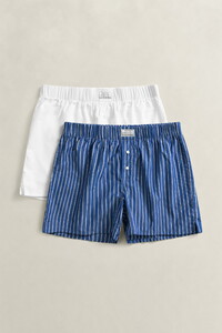 Gant Striped Boxer Shorts 2Pack Underwear Deep Cobalt