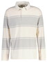 Gant Striped Rugger Polo Collar Trui Heather Grey
