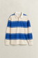 Gant Striped Rugger Polo Collar Trui Nautical Blue
