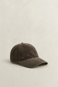Gant Subtle 1949 Logo Corduroy Cap Dark Moss Green