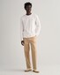 Gant Subtle Logo Embroidery Long Sleeve Round Neck T-Shirt Eggshell