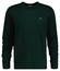 Gant Subtle Logo Embroidery Long Sleeve Round Neck T-Shirt Tartan Green
