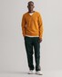 Gant Super Fine Lambswool V-Neck Trui Dark Mustard Orange