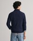 Gant Superfijne Lamswol Half-Zip Trui Dark Navy Melange