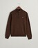 Gant Superfijne Lamswol Half-Zip Trui Donker Bruin
