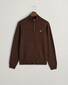 Gant Superfijne Lamswol Half-Zip Trui Donker Bruin