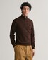Gant Superfijne Lamswol Half-Zip Trui Donker Bruin