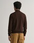 Gant Superfijne Lamswol Half-Zip Trui Donker Bruin