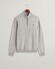 Gant Superfijne Lamswol Half-Zip Trui Grijs Melange