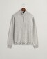 Gant Superfijne Lamswol Half-Zip Trui Grijs Melange
