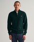 Gant Superfijne Lamswol Half-Zip Trui Groen