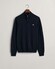 Gant Superfijne Lamswol Half-Zip Trui Marine