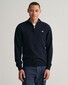 Gant Superfijne Lamswol Half-Zip Trui Marine