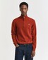 Gant Superfijne Lamswol Half-Zip Trui Modern Rust